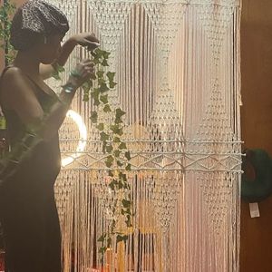 Large Boho Macrame Curtain
